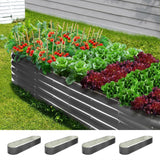 Livsip 4X Garden Bed Galvanised Raised Garden Bed 320X80X42CM - Close-Up Angle