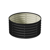 Livsip Garden Bed 90x45cm Galvanised Steel Round