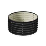 Livsip Garden Bed 90x45cm Galvanised Steel Round
