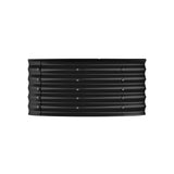 Livsip Garden Bed 90x45cm Galvanised Steel Round - Front View