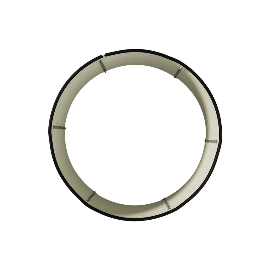 Livsip Garden Bed 90x45cm Galvanised Steel Round