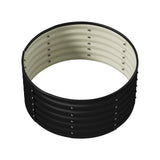 Livsip Garden Bed 90x45cm Galvanised Steel Round