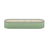 Livsip Garden Bed 240x80x56cm Planter Box Raised Container Galvanised Green