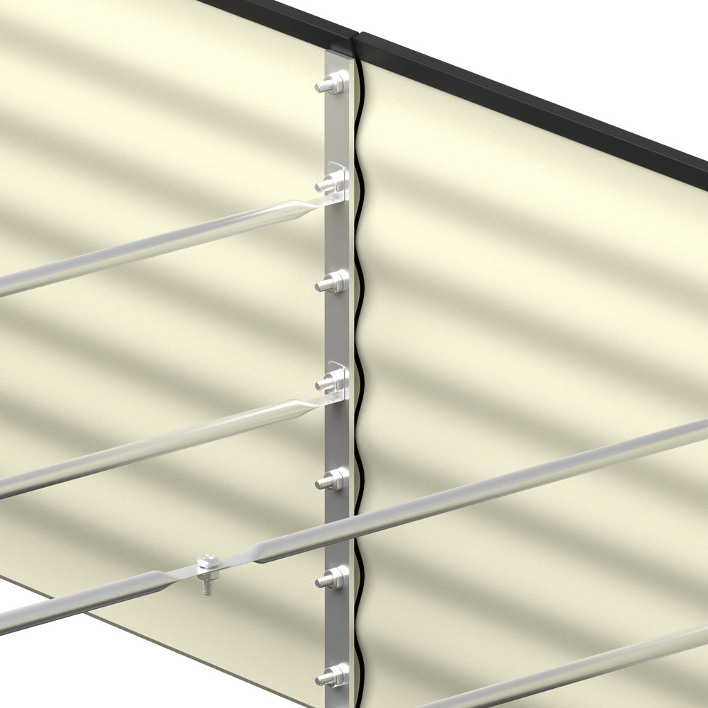 Livsip 3x Garden Bed 240x80x56cm Planter Box Raised Container Galvanised Green