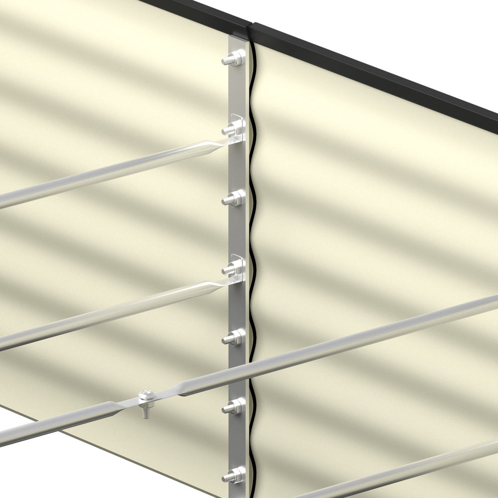 Livsip Raised Garden Bed 240X80X56cm Galvanised Steel 4pcs