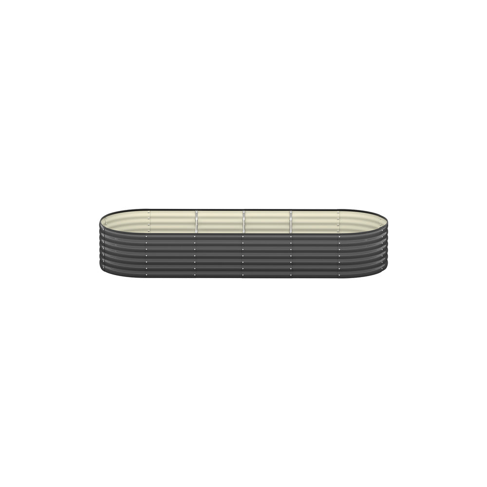 Livsip Raised Garden Bed 240X80X56cm Galvanised Steel 2pcs
