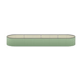 Livsip 2x Garden Bed 320x80x56cm Planter Box Raised Container Galvanised Green