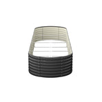 Livsip Raised Garden Bed 320X80X56cm Galvanised Steel 3pcs