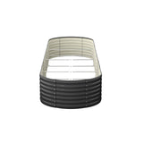 Livsip Raised Garden Bed 320X80X56cm Galvanised Steel 4pcs