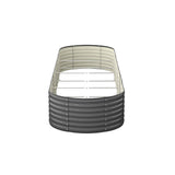 Livsip Raised Garden Bed 320X80X56cm Galvanised Steel 2pcs