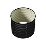 Livsip Garden Bed 80x68cm Galvanised Steel Round - 45-Degree Angle