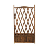 Livsip 2pc Wooden Raised Garden Bed with Trellis 64x28.5x115cm - Close-Up Angle