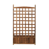 Livsip Wooden Garden Bed with Trellis 64x28.5x115cm - Close-Up Angle