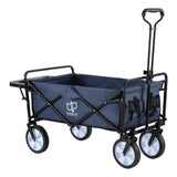 Gardeon Garden Cart with Cup Holders Blue - 45-Degree Angle
