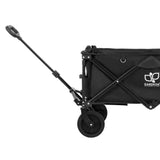 Gardeon Garden Cart with Opening Rear Black - Top-Down View