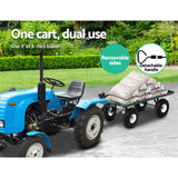 Gardeon Mesh Garden Steel Cart - Green - Rear View