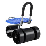 Gardeon Adjustable Garden Stool with Wheels - Foldable Blue Seat