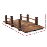 Gardeon Garden Decor Outdoor Ornament Wooden Bridge 160cm - Front View