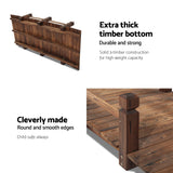Gardeon Garden Decor Outdoor Ornament Wooden Bridge 160cm - Top-Down View