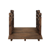Gardeon Garden Decor Outdoor Ornament Wooden Bridge 150cm - Side View