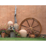 Gardeon Garden Decor Outdoor Ornament Wooden Wagon Wheel - Close-Up Angle