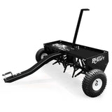 PLANTCRAFT Tow Behind Plug Lawn Aerator 1m (40') Wide, Universal Hitch for Ride on Mower, Garden Tractor