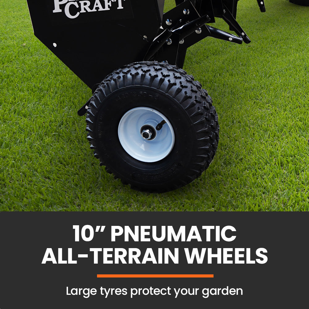 PLANTCRAFT Tow Behind Plug Lawn Aerator 1m (40') Wide, Universal Hitch for Ride on Mower, Garden Tractor