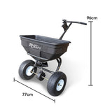 PLANTCRAFT Walk Behind Broadcast Spreader 56kg 60L Seed Lawn Fertiliser - Rear View