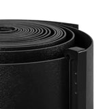 Green Fingers Garden Edging 15CM x 30M Border Support Landscape Edge Black - Top-Down View
