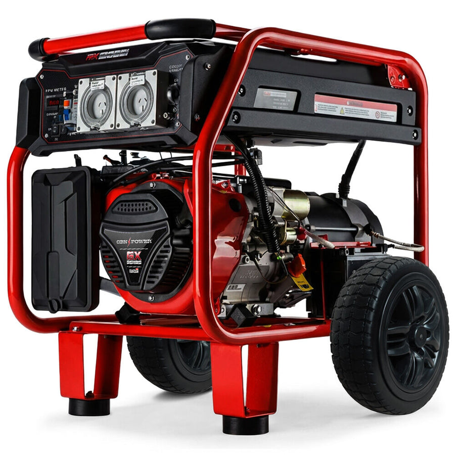 GENPOWER 8.4kW Peak 6kW Rated Generator Single-Phase Petrol - Portable RCD