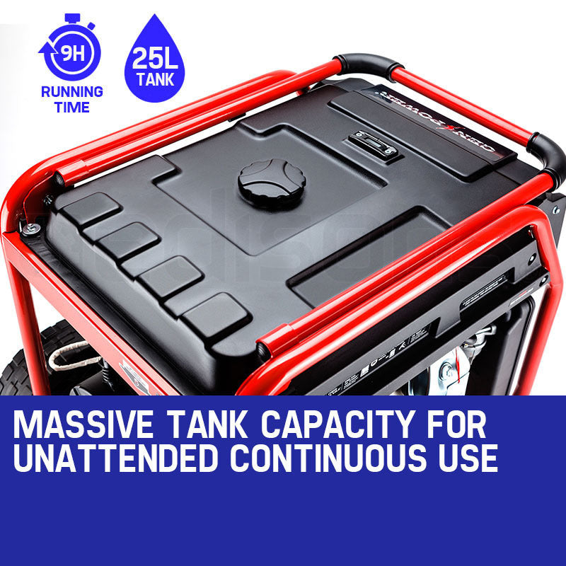 GENPOWER 8.4kW Peak 6kW Rated Generator Single-Phase Petrol - Portable RCD