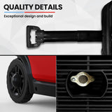 GENPOWER 6.2kW Peak 6.0kW Inverter Generator, Push Button & Remote Start, 15L Tank, Portable w/ Wheels, Camping, Backup - Low Angle