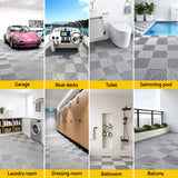 Giantz 20PCS Garage Floor Tiles Interlocking Drainage Non-Slip Tiles Heavy Duty for Workshop Grey - Close-Up Angle