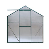 Green Fingers Greenhouse 2.52x1.9x1.83M Aluminium Polycarbonate Green House Garden Shed