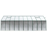 Green Fingers Greenhouse 6.3x2.44x2.1M Aluminium Polycarbonate Green House Garden Shed