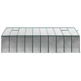 Green Fingers Greenhouse 6.3x2.44x2.1M Aluminium Polycarbonate Green House Garden Shed - Side View