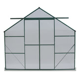 Green Fingers Greenhouse 6.3x2.44x2.1M Aluminium Polycarbonate Green House Garden Shed - Top-Down View