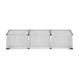 Greenfingers Greenhouse 180x50x50CM Cold Frame Plant Grow Aluminium Polycarbonate Green House - Top-Down View
