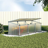 Greenfingers Greenhouse 180x50x50CM Cold Frame Plant Grow Aluminium Polycarbonate Green House - Close-Up Angle