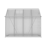 Green Fingers Greenhouse 2.42x2.5x2.26M Aluminium Double Doors Green House Garden Shed - Side View