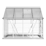 Green Fingers Greenhouse 2.48x1.89x2M Aluminium Polycarbonate Green House Garden Shed - Side View