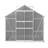 Green Fingers Greenhouse 3x2.5x2.26M Double Doors Aluminium Green House Garden Shed - Top-Down View