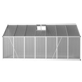 Green Fingers Greenhouse 4.2x2.5x1.95M Aluminium Polycarbonate Green House Garden Shed - Top-Down View