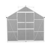 Greenfingers Greenhouse 5.1x2.5x2.26M Double Doors Aluminium Green House Garden Shed - Top-Down View