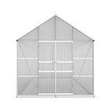 Green Fingers Greenhouse 6.03x2.44x2.68M Double Doors Aluminium Green House Garden Shed