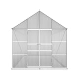 Green Fingers Greenhouse 6.03x2.44x2.68M Double Doors Aluminium Green House Garden Shed - Top-Down View