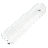 Green Fingers Mini Greenhouse 300x45x30cm Tunnel Clear PVC Steel Frame Portable - Side View