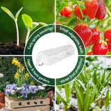 Green Fingers Mini Greenhouse 300x45x30cm Tunnel Clear PVC Steel Frame Portable - 45-Degree Angle