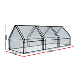 Greenfingers Greenhouse 2.7x0.9x0.9M Mini Green House Raised Garden Bed Planter Box - Front View
