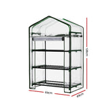 Greenfingers Greenhouse 3 Tiers Mini Green House Garden Bed Planter Box 1.28x0.7x0.5M - Front View